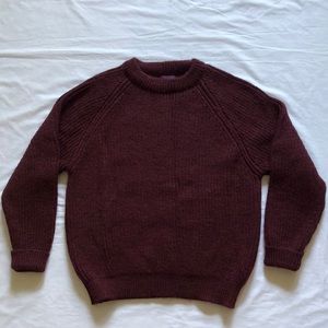 Northern Watters Knitwear 100% Wool Crew Neck Pullover Sweater